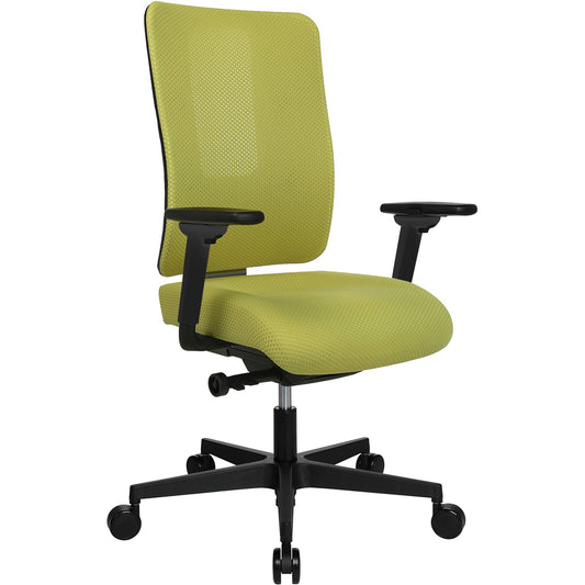 TOPSTAR Bürodrehstuhl SITNESS® Life 50 47-57cm Synchronmechanik Rolle hart gebremst (für Teppichboden) optionales Zubehör: Rolle weich gebremmst (für Hartboden) 6990W Polyamid senfgrün