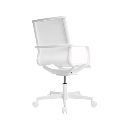 TOPSTAR Bürodrehstuhl SITNESS® Life 40 44-57cm Rolle hart gebremst (für Teppichboden) Polyamid weiß