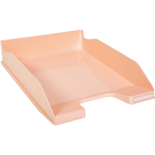 Exacompta Briefablage Combo Midi Aquarel DIN A4, Überbreite Polystyrol Farbe: korallenrot