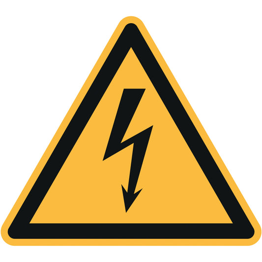 Hinweisschild 20cm Warnung vor elektrischer Spannung Hart-PVC