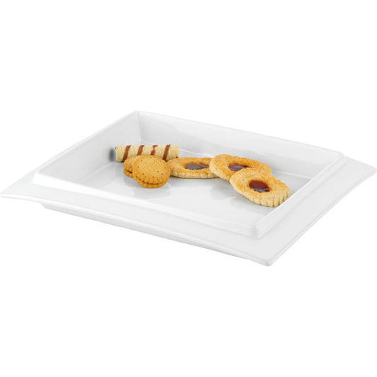 Esmeyer® Gebäckschale BETTY 23,5 x 29,5 cm (B x L) Porzellan weiß