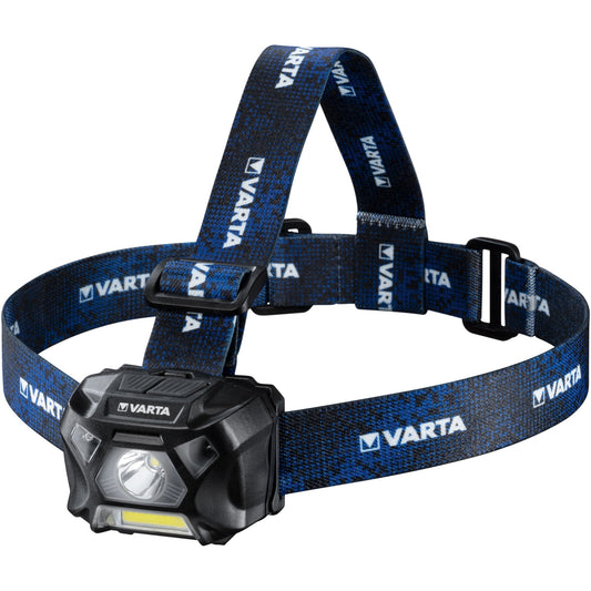 Varta Stirnlampe Work Flex® Motion Sensor H20 High: 150 Im, Low: 45lm High: 78 m, Low: 42m LED High: 4 h, Low: 20 AAA/Micro