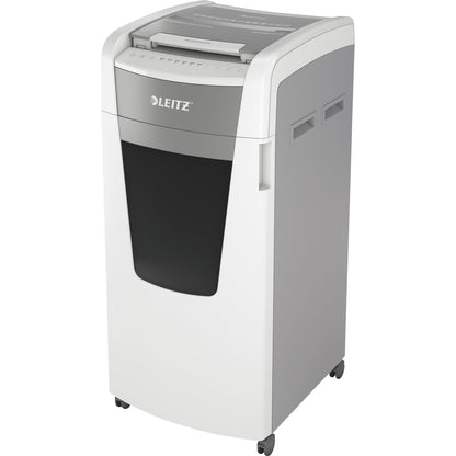 Leitz Aktenvernichter IQ Autofeed Office Pro 600 P-5 Papier, Heftklammern, Büroklammern, Kreditkarten Partikelschnitt weiß