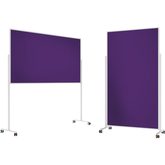 magnetoplan® Moderationstafel Design VarioPin Maße der Oberfläche: 100 x 180 cm (B x H) Filz violett