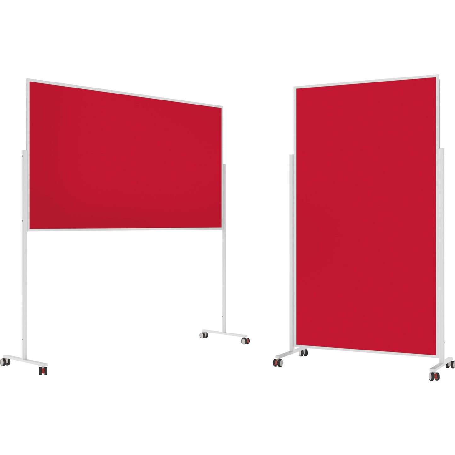 magnetoplan® Moderationstafel Design VarioPin Maße der Oberfläche: 100 x 180 cm (B x H) Filz rot