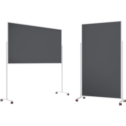 magnetoplan® Moderationstafel Design VarioPin Maße der Oberfläche: 100 x 180 cm (B x H) Filz grau