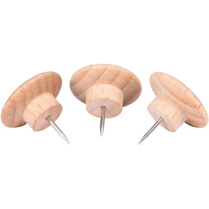 Legamaster Pinnwandnadel WOODEN 20 x 27 mm (Ø x L) Buchenholz braun 25 St./Pack.