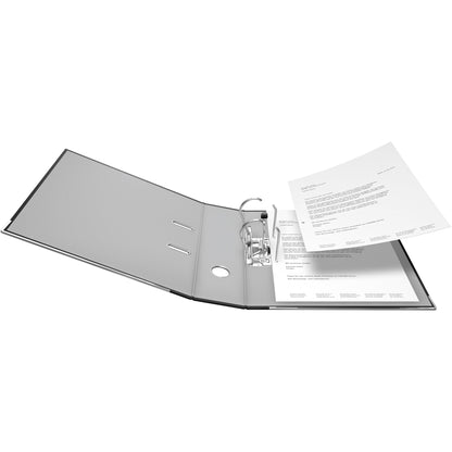 Falken Ordner Recycolor 80mm DIN A4 Rückenschild: geklebt mit Schlitzen Werkstoff: Pappe Material außen: Kraftpapier Material innen: Papier schwarz