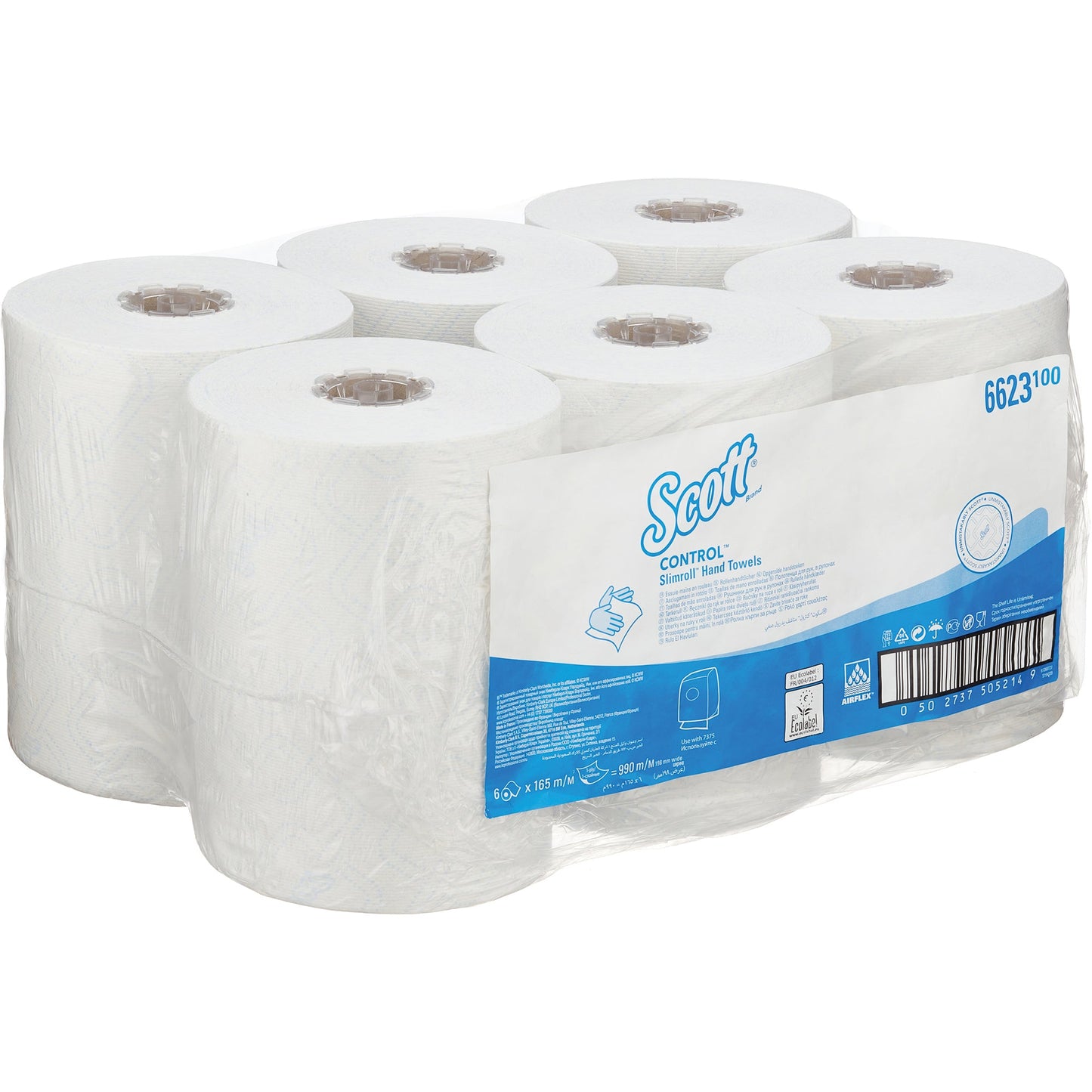 Scott® Handtuchrolle ControlT 19,8 cm x 165 m (B x L) AirflexT weiß 6 Rl./Pack.