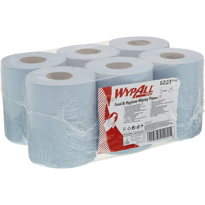 WYPALL* Wischtücher ReachT 18,5 x 38 cm (B x L) Papier blau 6 x 430 St./Pack.