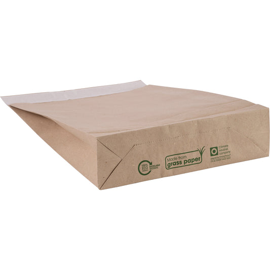 flexiPAK Faltentasche classic eco 190 x 300 x 50 mm (B x H x T) ohne Fenster 100g/m² mit Selbstklebung Graspapier grau 300 St./Pack.