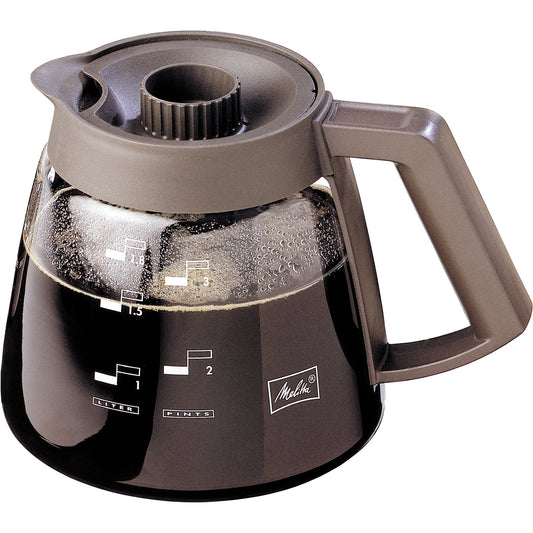 Melitta Kanne 17 x 16,4 cm (Ø x H) 1,8l Glas/Kunststoff transparent/schwarz