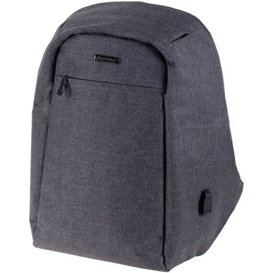 LIGHTPAK® Notebookrucksack SAFEPAK Reißverschluss