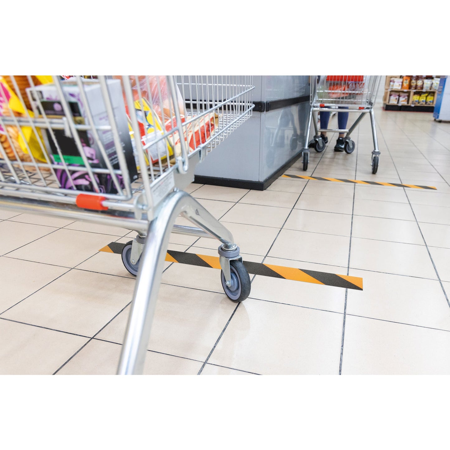 DURABLE Markierungsband DURALINE® 50/05 50 mm x 15 m (B x L) selbstklebend signalgelb/signalschwarz