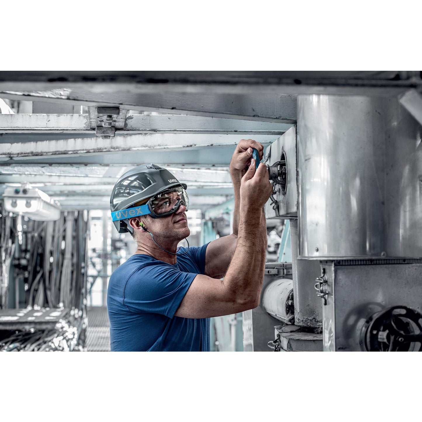 uvex Schutzbrille uvex megasonic 96g Polycarbonat Kunststoff farblos