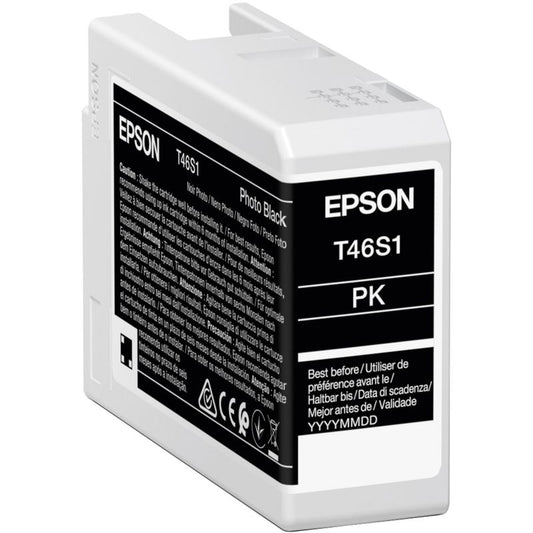 Epson Tintenpatrone Originalzubehör T46S1 fotoschwarz 25ml