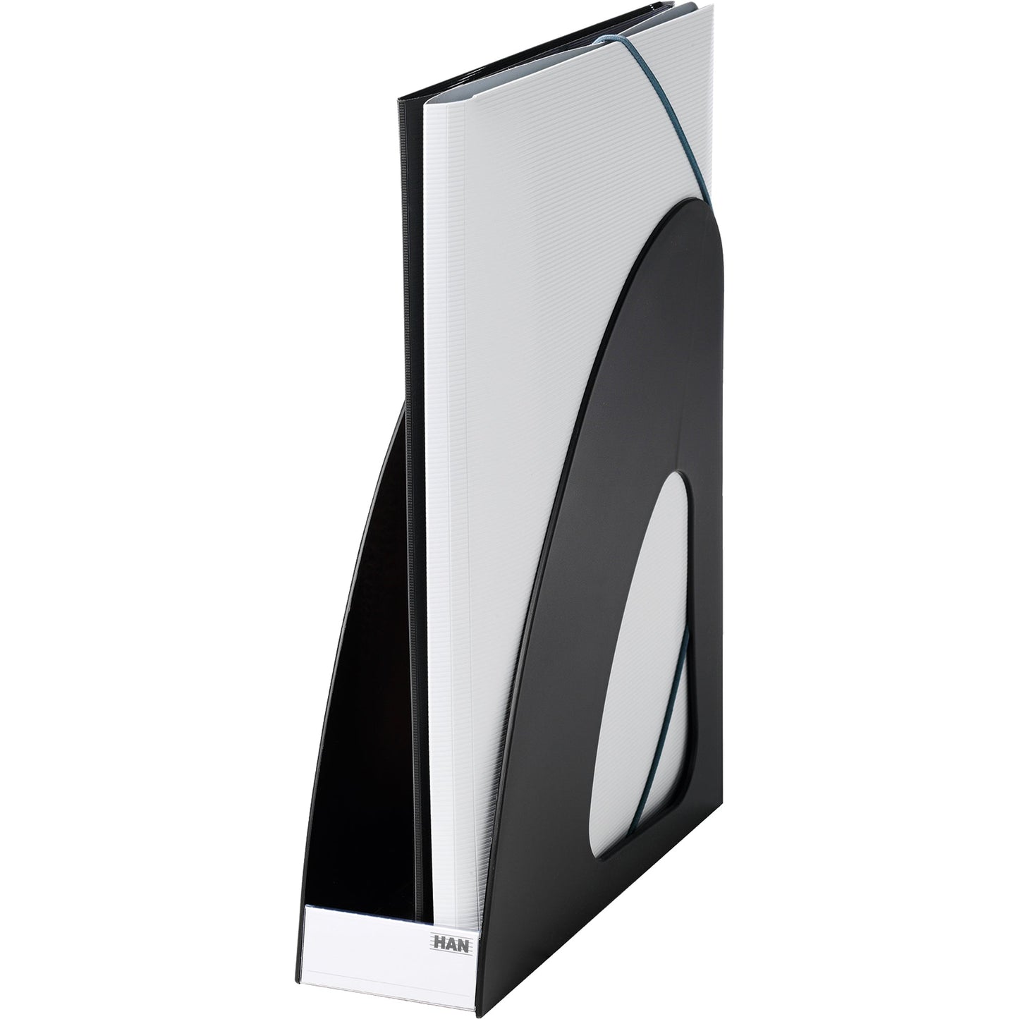 HAN Stehsammler Re-LOOP 7,6 x 25,6 x 23,9 cm (B x H x T) DIN A4, DIN C4 Werkstoff: Polypropylen, 100 % recycelt schwarz