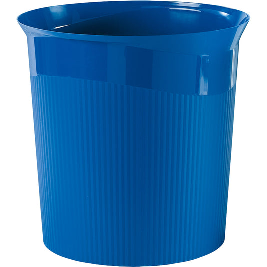 HAN Papierkorb Re-LOOP 28,8 x 28,7 cm (Ø x H) Polypropylen, 100 % recycelt Farbe: blau 1 Sortierfach