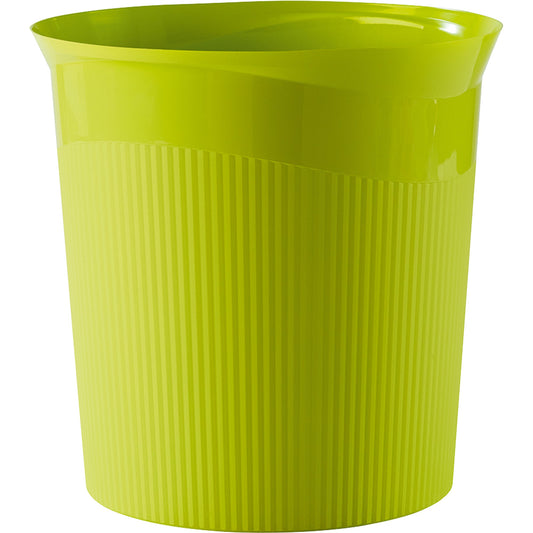 HAN Papierkorb Re-LOOP 28,8 x 28,7 cm (Ø x H) Polypropylen, 100 % recycelt Farbe: lemon 1 Sortierfach