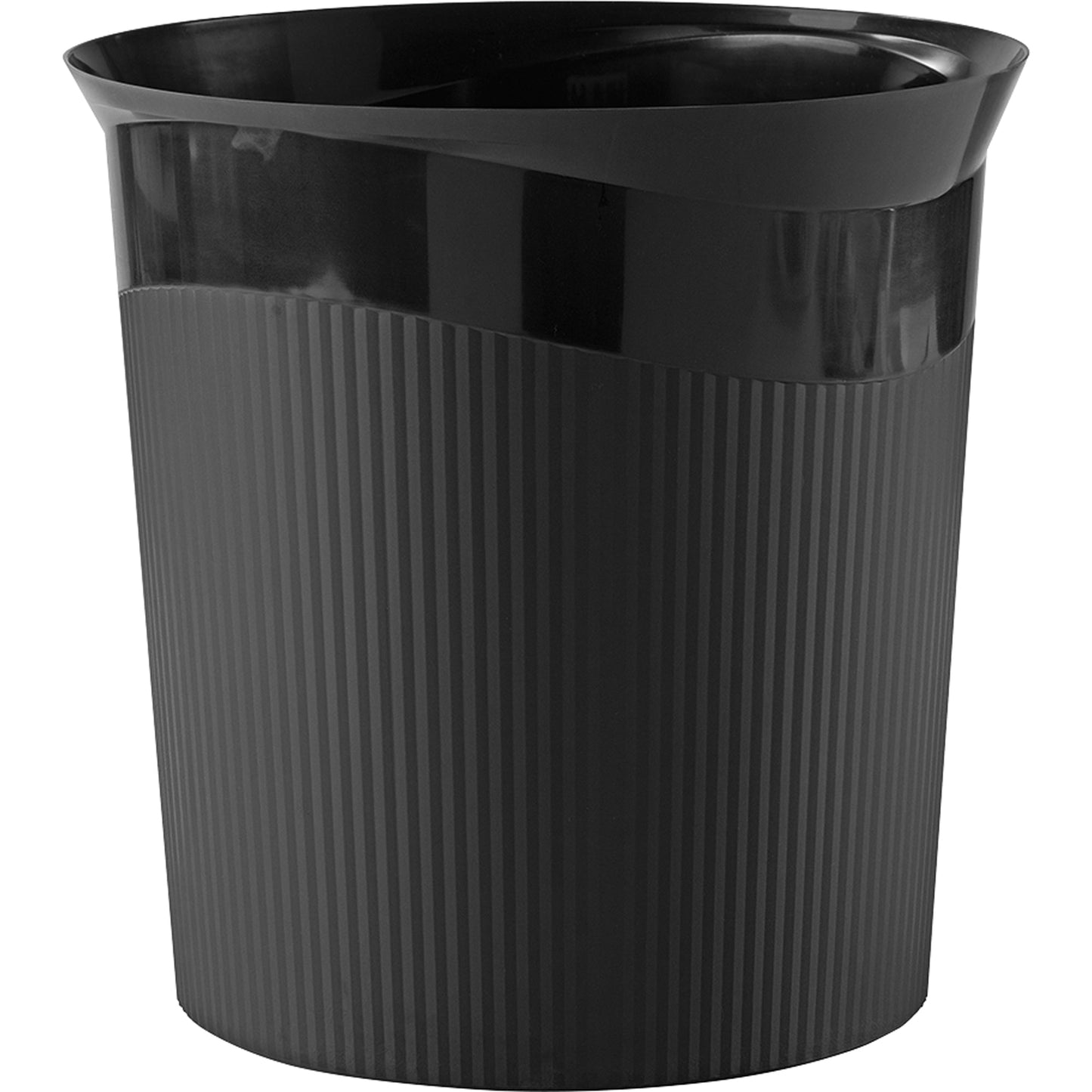 HAN Papierkorb Re-LOOP 28,8 x 28,7 cm (Ø x H) Polypropylen, 100 % recycelt Farbe: schwarz 1 Sortierfach