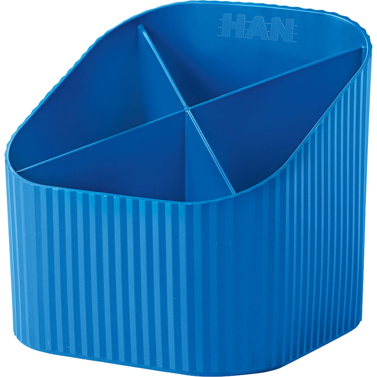 HAN Stifteköcher Re-X-LOOP 11,1 x 10,5 x 11,1 cm (B x H x T) Polypropylen, 100 % recycelt blau