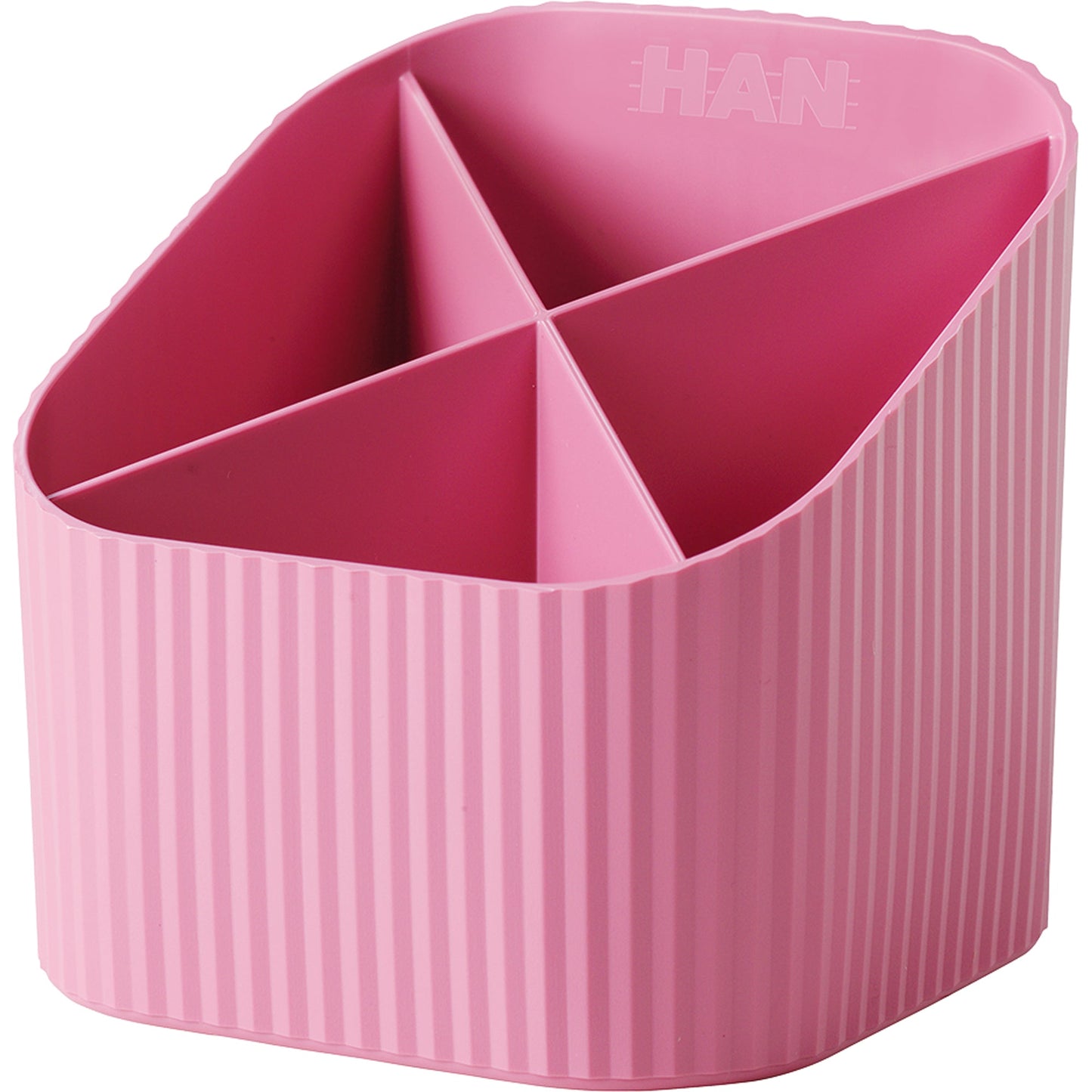 HAN Stifteköcher Re-X-LOOP 11,1 x 10,5 x 11,1 cm (B x H x T) Polypropylen, 100 % recycelt rosa