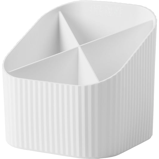 HAN Stifteköcher Re-X-LOOP 11,1 x 10,5 x 11,1 cm (B x H x T) Polypropylen, 100 % recycelt weiß