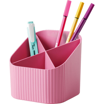 HAN Stifteköcher Re-X-LOOP 11,1 x 10,5 x 11,1 cm (B x H x T) Polypropylen, 100 % recycelt rosa