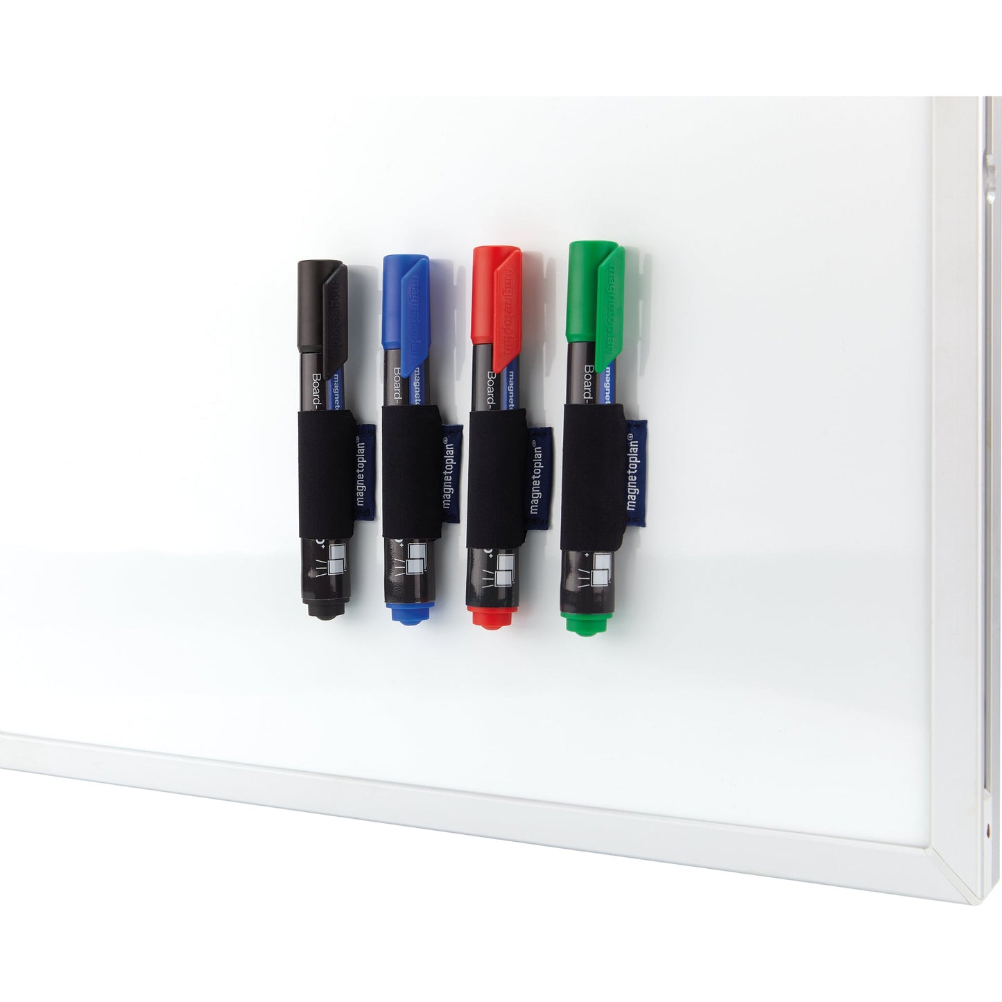 magnetoplan® Stiftehalter magnetoSleeves 1,8 x 3 cm (Ø x L) nicht selbstklebend magnethaftend Polyamid schwarz 4 St./Pack.