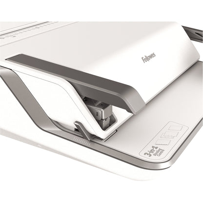 Fellowes® Plastikbindegerät Lyra 3-in-1 42,3 x 15,3 x 39,5 cm (B x H x T) DIN A4 38mm weiß/silber