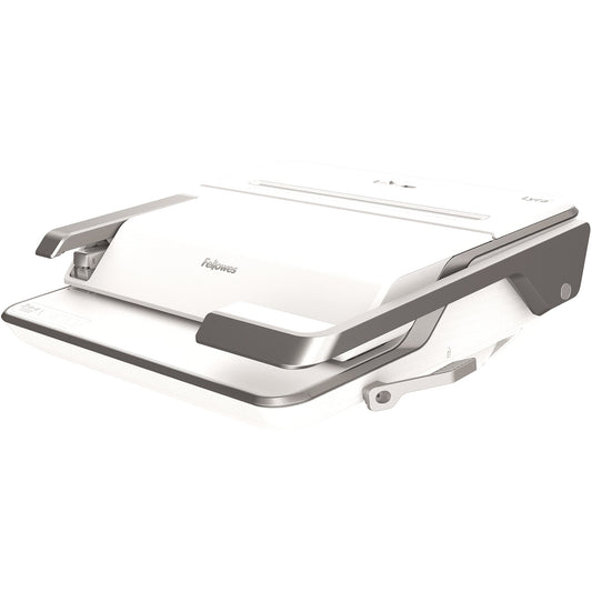 Fellowes® Plastikbindegerät Lyra 3-in-1 42,3 x 15,3 x 39,5 cm (B x H x T) DIN A4 38mm weiß/silber
