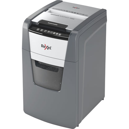 Rexel® Aktenvernichter Optimum AutoFeed+ 130M P-5 Papier, Heftklammern, Büroklammern, Kreditkarten Partikelschnitt schwarz
