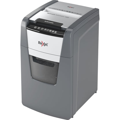 Rexel® Aktenvernichter Optimum AutoFeed+ 130X P-4 Papier, Heftklammern, Büroklammern, Kreditkarten Partikelschnitt schwarz