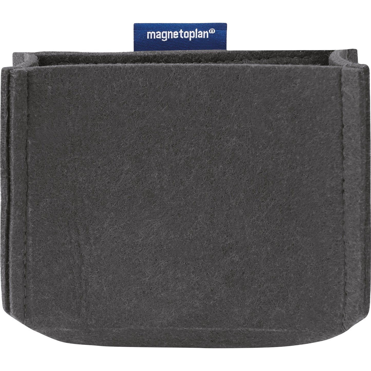 magnetoplan® Stiftehalter magnetoTray ecoAware MEDIUM 13 x 10 x 6 cm (B x H x T) nicht selbstklebend magnethaftend Polyester, 100 % recycelt grau