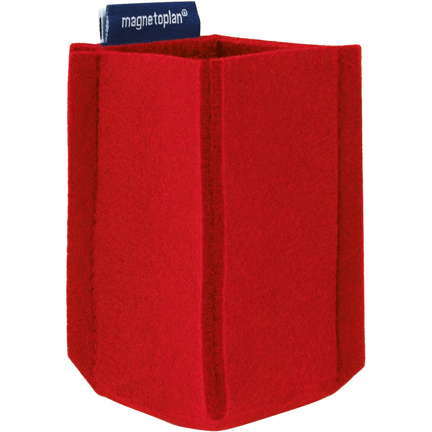 magnetoplan® Stiftehalter magnetoTray ecoAware SMALL 6 x 10 x 6 cm (B x H x T) nicht selbstklebend magnethaftend Polyester, 100 % recycelt rot
