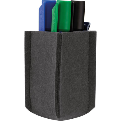 magnetoplan® Stiftehalter magnetoTray ecoAware SMALL 6 x 10 x 6 cm (B x H x T) nicht selbstklebend magnethaftend Polyester, 100 % recycelt grau