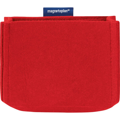 magnetoplan® Stiftehalter magnetoTray ecoAware MEDIUM 13 x 10 x 6 cm (B x H x T) nicht selbstklebend magnethaftend Polyester, 100 % recycelt rot