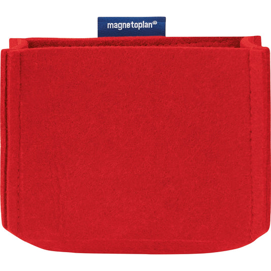 magnetoplan® Stiftehalter magnetoTray ecoAware MEDIUM 13 x 10 x 6 cm (B x H x T) nicht selbstklebend magnethaftend Polyester, 100 % recycelt rot