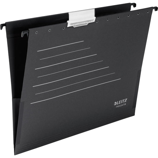 Leitz Hängetasche ALPHA® Recycle DIN A4 250g/m² Karton, 100 % recycelt schwarz