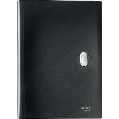 Leitz Fächermappe Recycle DIN A4 schwarz 5 Fächer