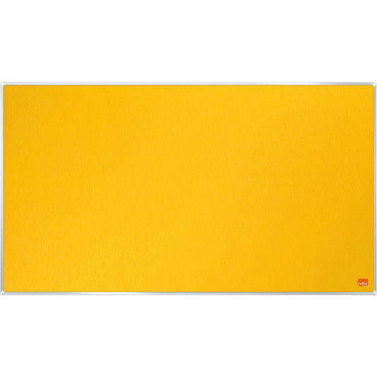 Nobo® Pinnwand Impression Pro Widescreen 71 x 40 cm (B x H) Maße der Oberfläche: 70,2 x 39,2 cm (B x H) Filz Material des Rahmens: Aluminium gelb