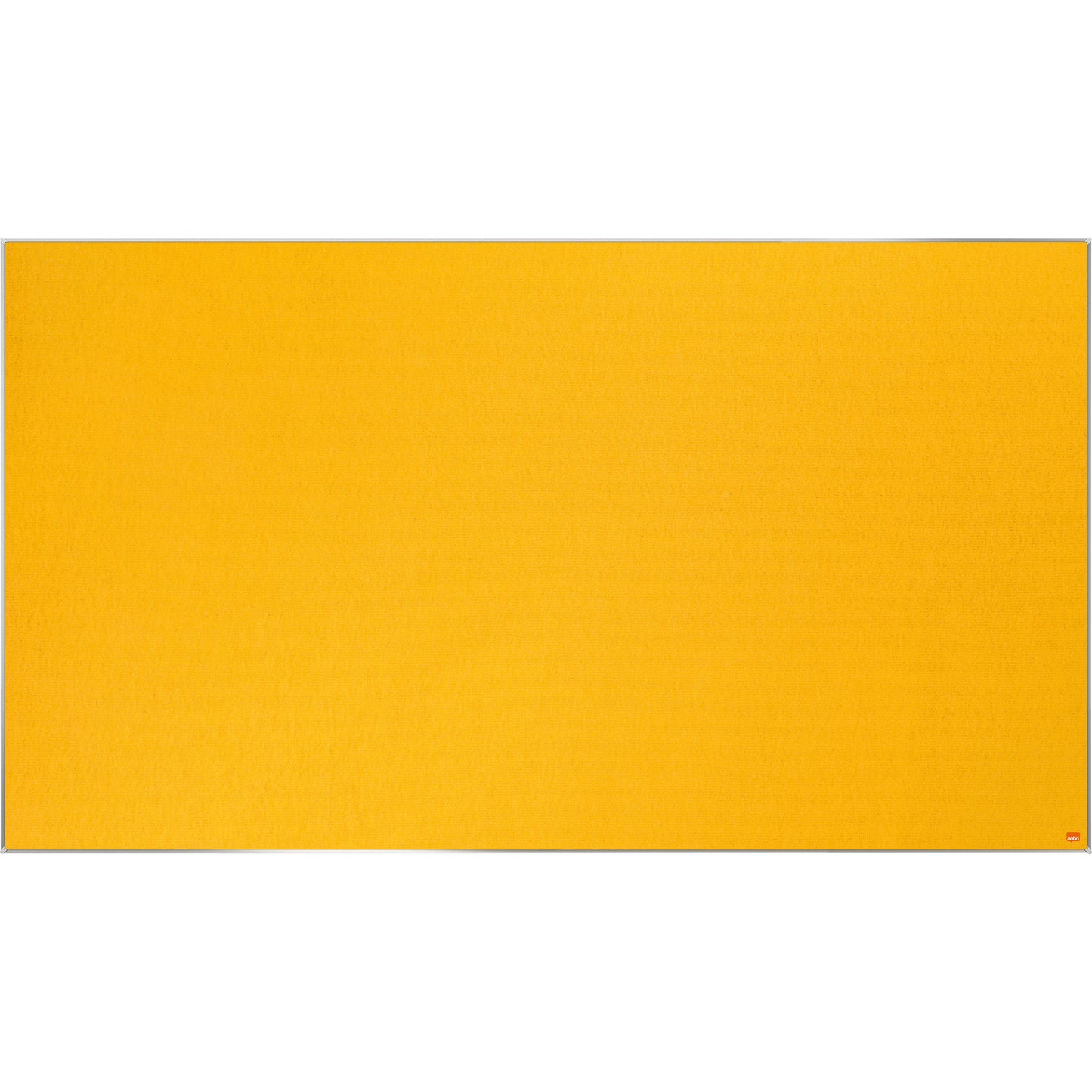 Nobo® Pinnwand Impression Pro Widescreen 155 x 87 cm (B x H) Maße der Oberfläche: 154,2 x 86,4 cm (B x H) Filz Material des Rahmens: Aluminium gelb