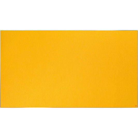 Nobo® Pinnwand Impression Pro Widescreen 188 x 106 cm (B x H) Maße der Oberfläche: 187,5 x 105,2 cm (B x H) Filz Material des Rahmens: Aluminium gelb