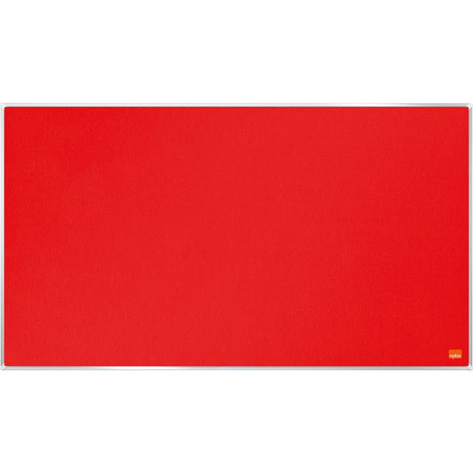 Nobo® Pinnwand Impression Pro Widescreen 71 x 40 cm (B x H) Maße der Oberfläche: 70,2 x 39,2 cm (B x H) Filz Material des Rahmens: Aluminium rot