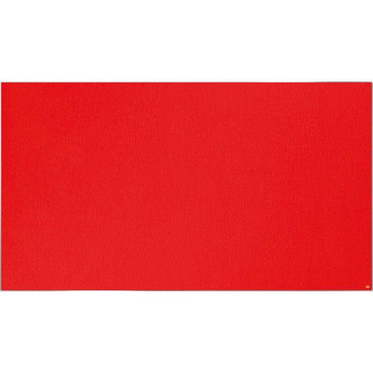 Nobo® Pinnwand Impression Pro Widescreen 188 x 106 cm (B x H) Maße der Oberfläche: 187,5 x 105,2 cm (B x H) Filz Material des Rahmens: Aluminium rot