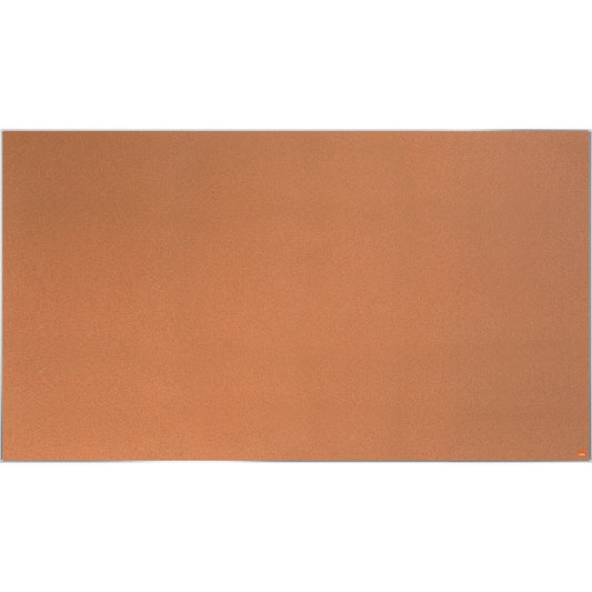 Nobo® Pinnwand Impression Pro Widescreen 155 x 87 cm (B x H) Maße der Oberfläche: 154,2 x 86,4 cm (B x H) Kork Material des Rahmens: Aluminium naturbraun