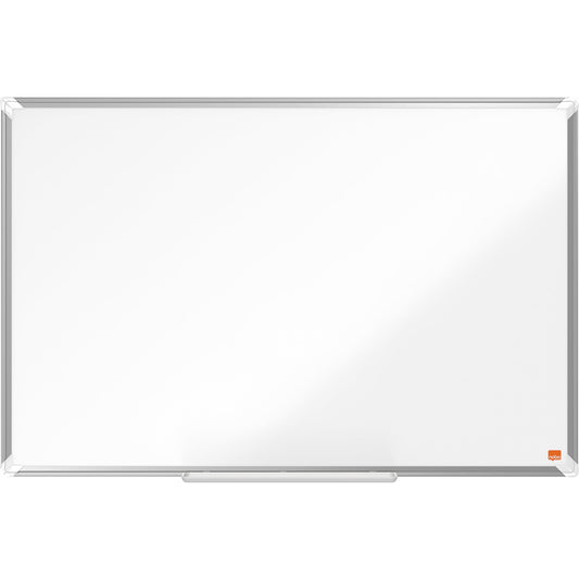 Nobo® Whiteboard Premium Plus Nano CleanT Maße der Oberfläche: 90 x 60 cm (B x H) Tafel magnethaftend nicht beidseitig beschreibbar inkl. Nobo Marker Stahl lackiert weiß