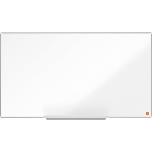 Nobo® Whiteboard Impression Pro Stahl Widescreen Maße der Oberfläche: 89 x 50 cm (B x H) Tafel magnethaftend nicht beidseitig beschreibbar inkl. Nobo Marker Stahl lackiert weiß
