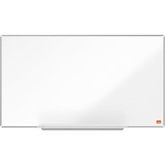 Nobo® Whiteboard Impression Pro Stahl Widescreen Maße der Oberfläche: 71 x 40 cm (B x H) Tafel magnethaftend nicht beidseitig beschreibbar inkl. Nobo Marker Stahl lackiert weiß