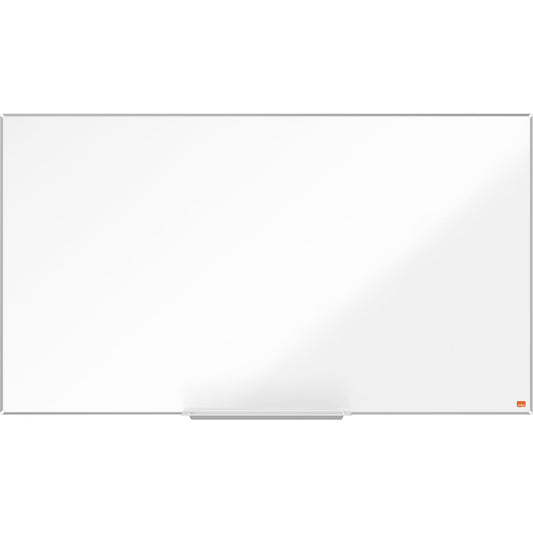 Nobo® Whiteboard Impression Pro Stahl Widescreen Maße der Oberfläche: 122 x 69 cm (B x H) Tafel magnethaftend nicht beidseitig beschreibbar inkl. Nobo Marker Stahl lackiert weiß